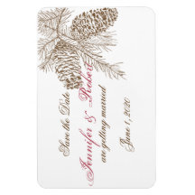 Pine Cone Nature Wedding Salvar Data