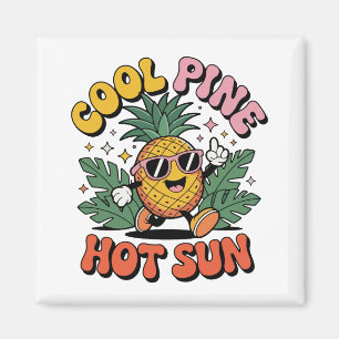 Imã Pine Cool Sol Quente Vibrações de Verão do Abacate