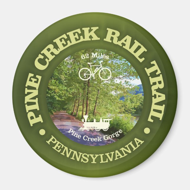 Imã Pine Creek Rail Trail (ciclismo c) (Frente)