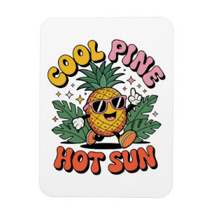 Ímã Pine Legal Sol Quente Vibrações de Verão Retro Aba