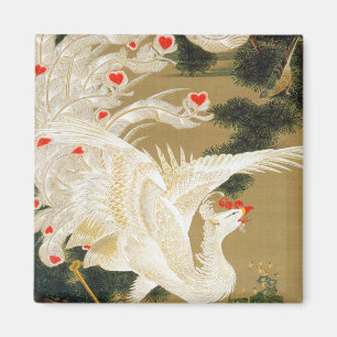 Imã Pine Tree & Phoenix (Love Heart Phoenix), Jakuchu
