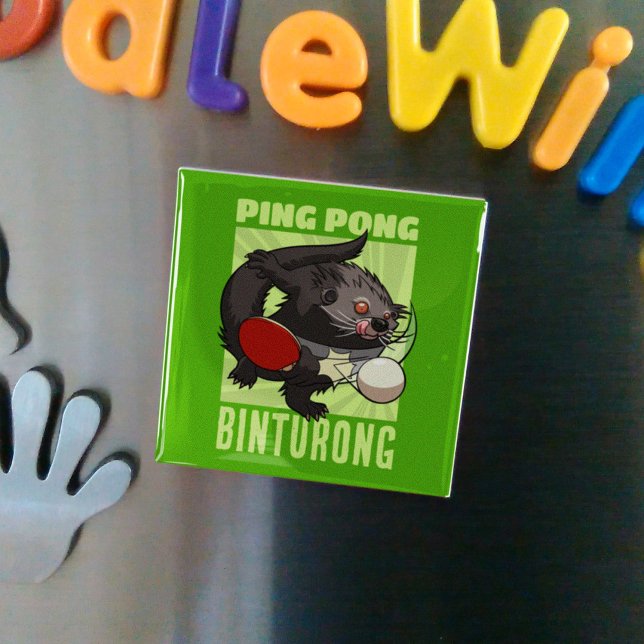 Imã Ping Pong Binturong Funny Mesa Bearcat (Criador carregado)