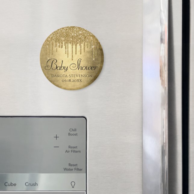 Imã Pingo de Ouro Brilhante | Chuveiro de Ouro Champag (In Situ (Fridge))