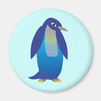 Imã pinguim azul