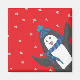 Imã Pinguim bonito do Natal