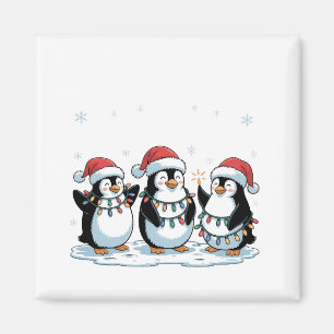 Imã Pinguim Bonito Vestindo o sobrenome do Pinguim do