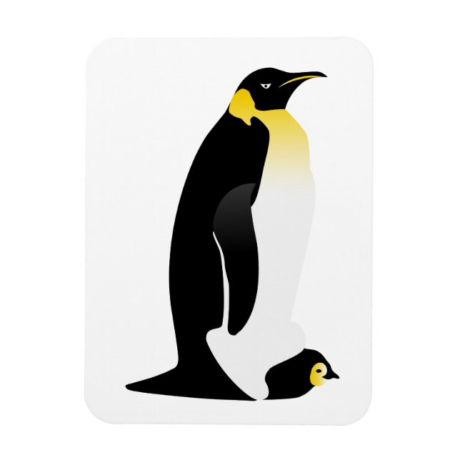 Ímã Pinguim com seu bebê (Vertical)