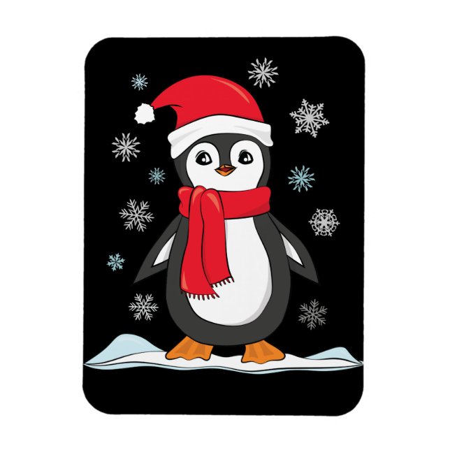 Ímã Pinguim Cujo Natal (Vertical)