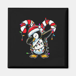 Imã Pinguim Dab Natal Cana de Açúcar de Natal Inverno