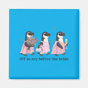 Imã Pinguim de Casamento Engraçado Para Chorar Antes d