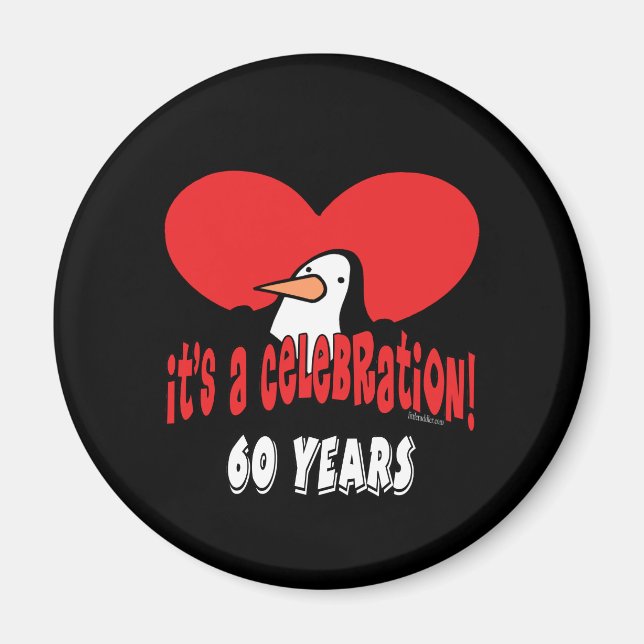 Imã Pinguim de Celebração de 60 Anos (Frente)