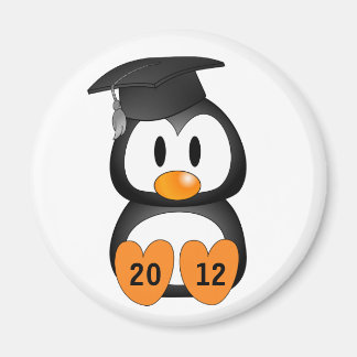Imã Pinguim de Graduação Personalizável