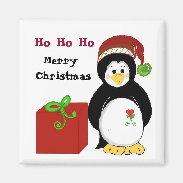Imã Pinguim de Natal (Frente)
