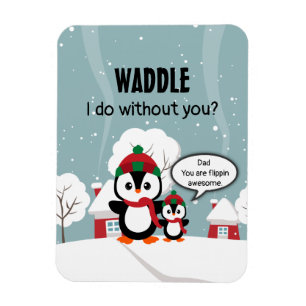 Ímã Pinguim-de-neve crianças fofinhas desenho kawaii