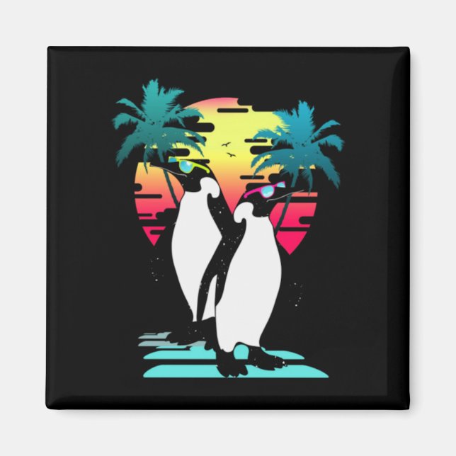 Imã Pinguim de Verão Legal (Frente)