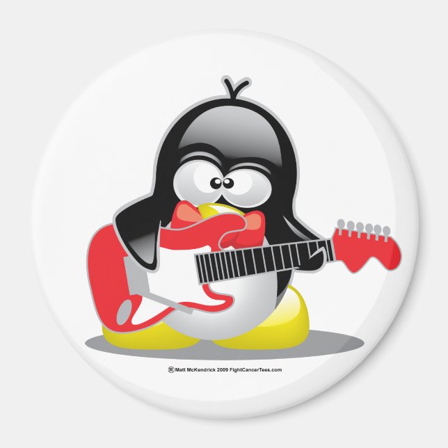 Imã Pinguim De Violão Elétrico (Frente)