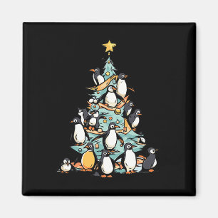 Imã Pinguim Dia de Natal Pássaro de Gelo Papai Noel