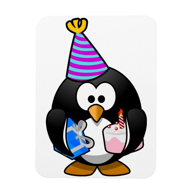 Ímã Pinguim do Partido (Vertical)
