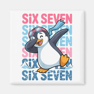 Imã Pinguim engraçado de Natal Dabbing Xmas Dab Seis S