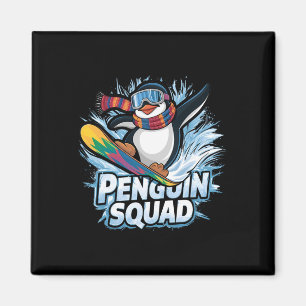 Imã Pinguim Esportes De Inverno Snowboard E Ski A