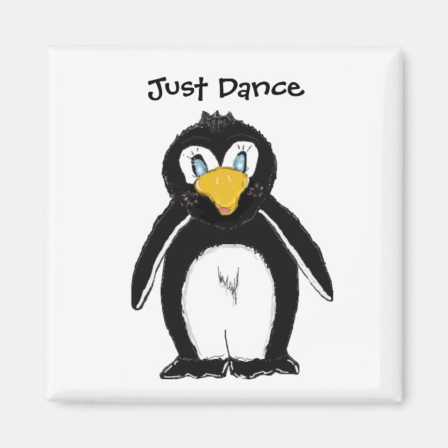 Imã Pinguim Fofo - Apenas Dança (Frente)