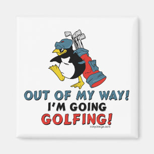Imã Pinguim Golfing