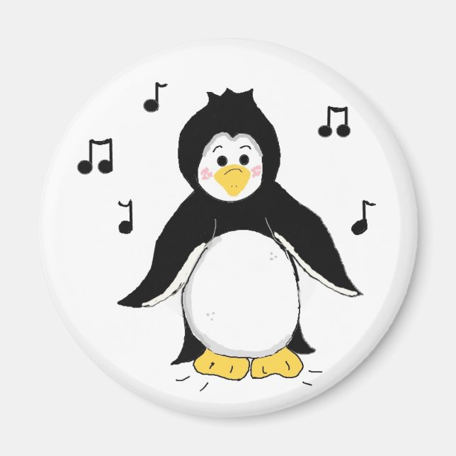 Imã Pinguim Musical (Frente)