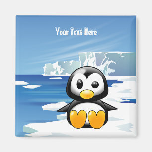 Imã Pinguim no gelo