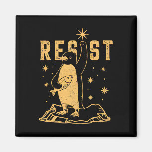 Imã Pinguim resiste aos pinguins protestando contra ta