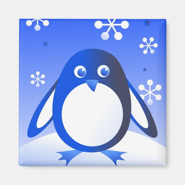 Imã Pinguim retrô (Frente)