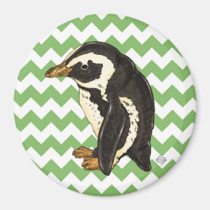 Imã Pinguim verde da viga