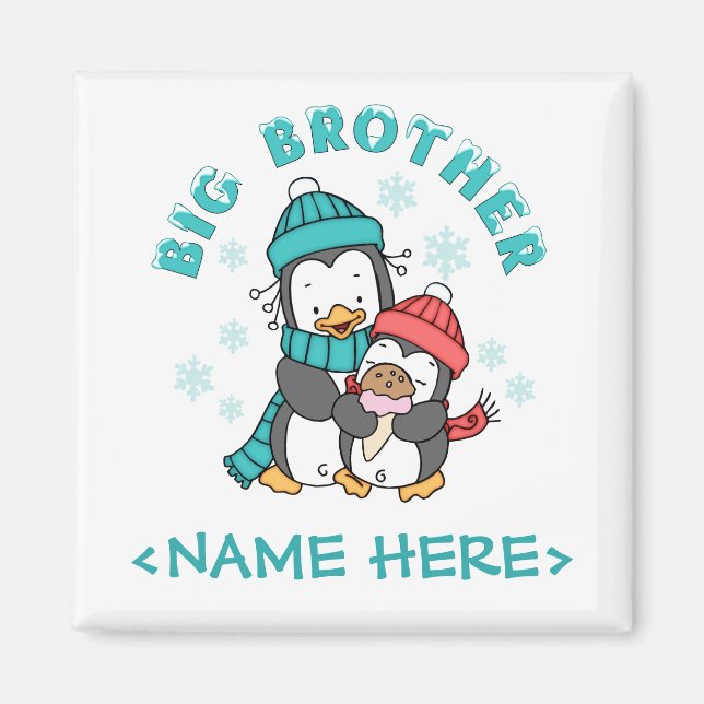 Imã Pinguim Winter Big Brother (Frente)