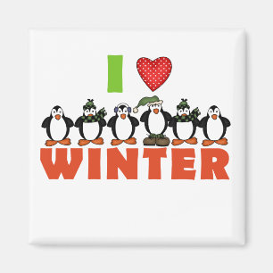 Imã Pinguins adoram Camisetas e presentes de inverno