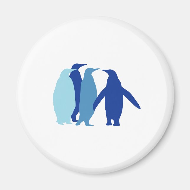 Imã Pinguins azuis (Frente)
