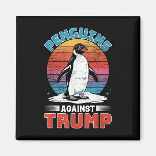 Imã Pinguins Contra Trump Penguin Flippers Up Anti Tr