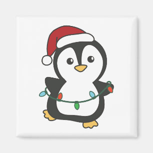 Imã Pinguins de Natal de Inverno Pinguins
