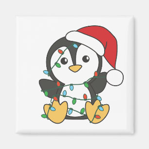 Imã Pinguins de Natal de Inverno Pinguins