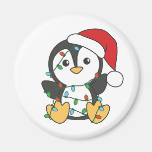 Imã Pinguins de Natal de Inverno Pinguins