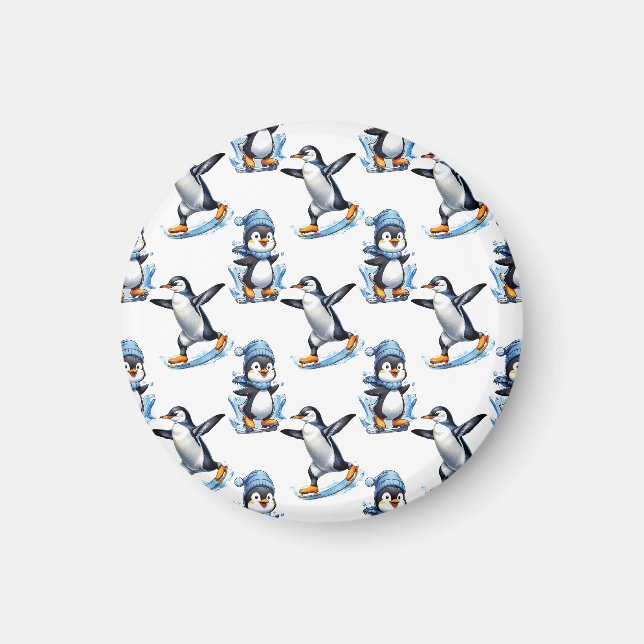 Imã Pinguins - Design (Frente)