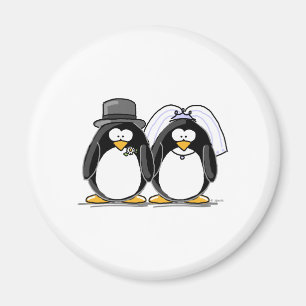 Imã Pinguins dos noivos