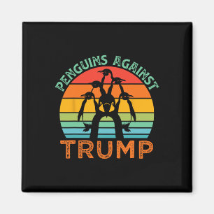 Imã Pinguins Engraçados Contra Trump Tarifas Engraçada