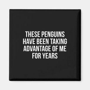 Imã Pinguins Engraçados Tarifas Sarcasmo Político Humo