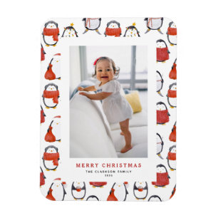 Ímã Pinguins Feriados Frescos Frescos Foto de Natal