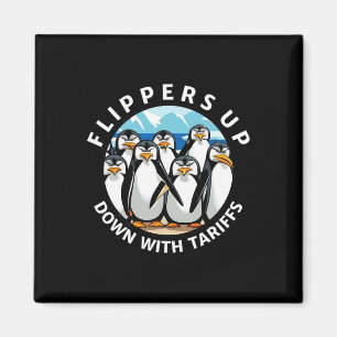 Imã Pinguins Nadadeiras ao Alto em Protesto Contra Tar