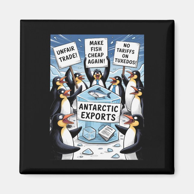 Imã Pinguins protestam contra direitos aduaneiros (Frente)