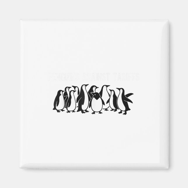 Imã Pinguins protestam contra Tarifas Engraçado Tar Pi (Frente)