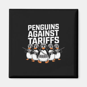 Imã Pinguins Soldados Engraçados Contra Tarifas Sarcás