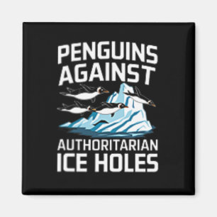 Imã Pinguins Trump Contra Buracos de Gelo Autoritários