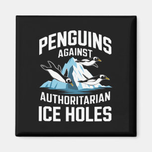 Imã Pinguins Trump Contra Buracos de Gelo Autoritários