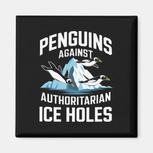 Imã Pinguins Trump Contra Buracos de Gelo Autoritários